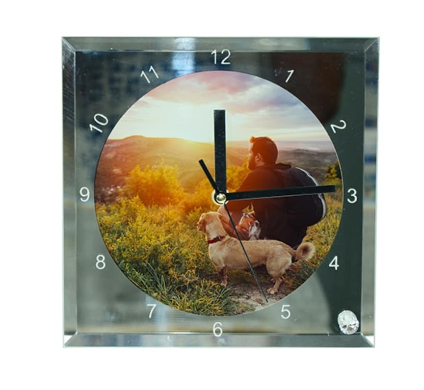 Sublimation rectangle glass clock - BFDsupplies